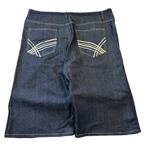 Men's Blue Denim Athletic Shorts